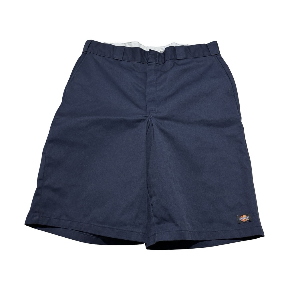 Dickies Work Wear Men's Patch Logo Navy Blue Baggy Shorts Carpenter Size 40x12